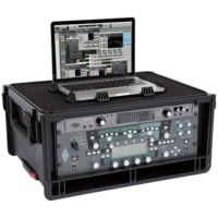 SKB Cases Injecton Molded Laptop&amp;4U Rack Wth Wheels And Pull Handle