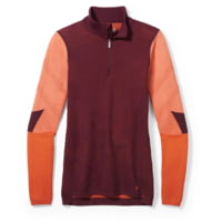 Smartwool Intraknit Thermal Merino Base Layer Colorblock 1/4 Zip - Women's