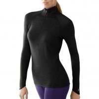 Smartwool Lightweight Zip T Long Sleeve - Women's - Black L