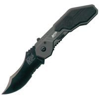 Smith &amp; Wesson Military Police Magic Assisted Scoop Back Knife w/ 2.9in Blade Length