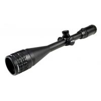 Sniper 6-24x50mm Rifle Scope w/ Front AO Adjustment, RGB Tri-Illumination Mil Dot