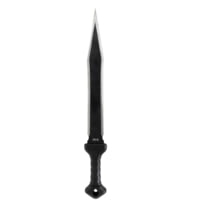 SOG Specialty Knives &amp; Tools Phantom Strike Machete Fixed Blade Knife 17.6inch Spear Point 420 Black Blade Glass Reinforced Nylon Grn Handle Black