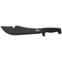 SOG Specialty Knives &amp; Tools SOGfari Cutlass Straight-Saw Edge Fixed 12.88in Steel Clip Point Blade Machete