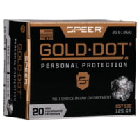 Speer Gold Dot .357 SIG 125 Grain Gold Dot Hollow Point Centerfire Pistol Ammunition