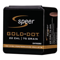 Speer Gold Dot Rifle Component Bullet .224 75 Grain Soft Point Rifle Bullet