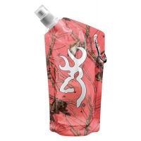 SPG International Browning Drink Bottle 2-pk Collapsible Pink Camo 16oz.<