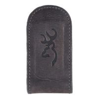 SPG International Browning Money Clip Leather Buckmak Logo Black