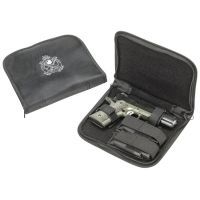Springfield Armory XD Notebook-Style Soft Case Black With Cross Cannon Logo GE5286CC