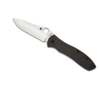 Spyderco Bradley Folder 2 CF/G-10 Laminate Plain Edge Folding Knife