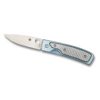 Spyderco Centofante Memory Titanium Handle Pocket Knife w/ Zipper Pouch - 7.05in OAL