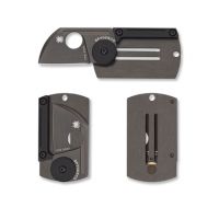 Spyderco Dog Tag Folder Black Blade Knife