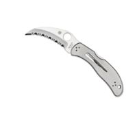 Spyderco Harpy Stainless Steel Serrated Pocket Folding Knife - 6.5in OAL