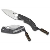 Spyderco Perrin PPT Carbon Fiber 7.38in PlainEdge Folding Knife
