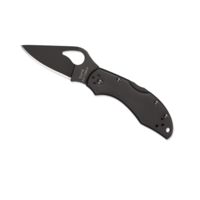 Spyderco Robin 2 SS Black Blade Plain Edge Folding Knife