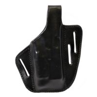 Stallion Leather 3-slot Pancake Holster For Full Size W/ Rail Light S106RL-1-R