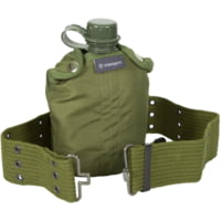 Stansport Plastic Canteen and Cover Set, OD, 1 Quart