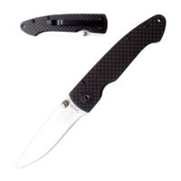 Stone River Gear Ceramic Folding Knife withCarbon Fiber Handle