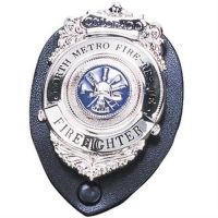 Strong Leather Company Clip-on Badge Holder Ovl
