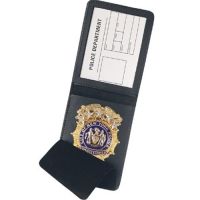 Strong Leather Duty Top Open Badge Case 780