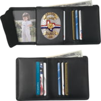 Strong Leather RFID Hidden Badge Wallet