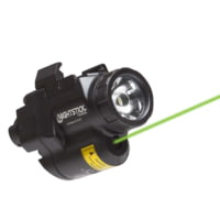 Nightstick 650 Lumen Subcompact Weapon-Mounted LED Light for Narrow Rail Handguns w/Green Laser