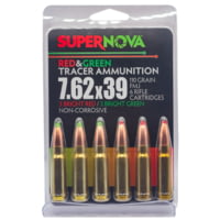 SUPERNOVA 7.62x39mm 110 Grain Full Metal Jacket Green/Red Tracer Rifle Ammunition