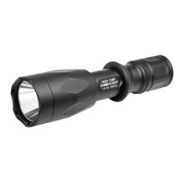 Surefire Fury Combatlight Single Stage 500 Lumen LED Flashlight w/ 123A Lithium Batteries 