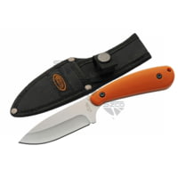 SZCO Orange Trailing Point Skinner Fixed Blade Knife