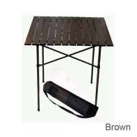 Table in a Bag Tall Aluminum Table - Brown shed2454