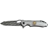 TAC Force Assisted Opening Knife 4.5in Closed with Skull Medallion