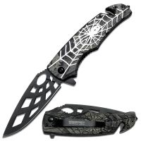 TAC Force Spider Web Design Knife