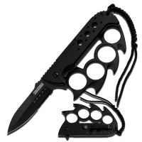 TAC Force Spiked Finger Guard 4.5in Fold Knife