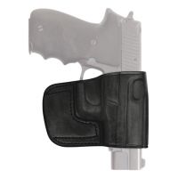 Tagua Gunleather Belt Slide Leather Holster Ruger LC9 With Laser Right Hand Black BSH-075