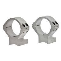 Talley S930700 1-Piece Low Base &amp; Ring Set Remington 700 1&quot; Style Silver Finish