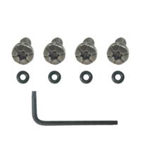 TANDEMKROSS Engraved Titanium Grip Screws for Rimfire Pistols &amp; 1911-Style Grip Frames