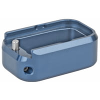 Taran Tactical Innovations Base Pad, For Glock 17/22, +3/+4, Small, Titanium Blue Finish