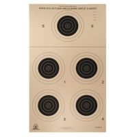 Target Barn A-23/5 Conventional Outdoor Paper Targets 5 Per Sheet 100 Sheets Per Pack