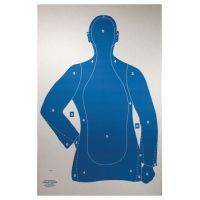 Target Barn B-21-E Cardboard Silhouette Police Training Targets 50 Per Pack