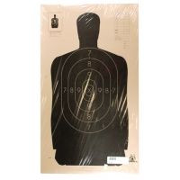 Target Barn B-34 Police Silhouette Paper Targets 25 Yard 100 Per Pack