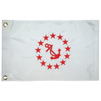 Taylor Made 93078 Nylon Officer Flag 12in x 18in Rear Commodore