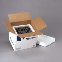 Tegrant Thermosafe ThermoSafe Foam Vial Shippers, ThermoSafe Brands 413-C24 Shippers For 16-20 Mm Vials 24-Vial Shipper, Case of 12