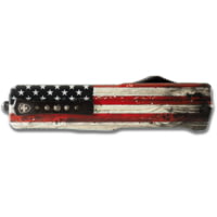 Templar Knife Premium Lightweight Wood US Flag OTF Knife