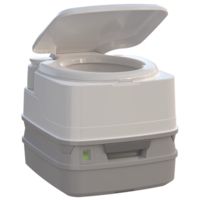 Thetford Marine Porta Potti 260P MSD Marine Toilet 90 with Piston Pump, Level Indicator, and Hold-Down Kit