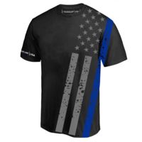 Thin Blue Line Athletic T-shirt - All-over,
