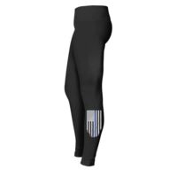 Thin Blue Line Flag Leggings - Vertical - Mens