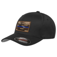 Thin Blue Line Flexfit Dual American Flag Hat