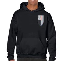 Thin Blue Line Men's Hoodie - Honor Respect Dual Line