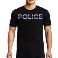 Thin Blue Line Police T-shirt - Mens