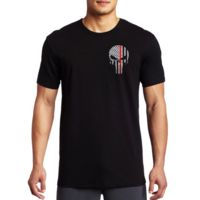 Thin Blue Line Men's T-shirt - Skull Thin Red Line