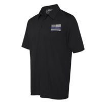Thin Blue Line Polyester Sport Polo - Flag